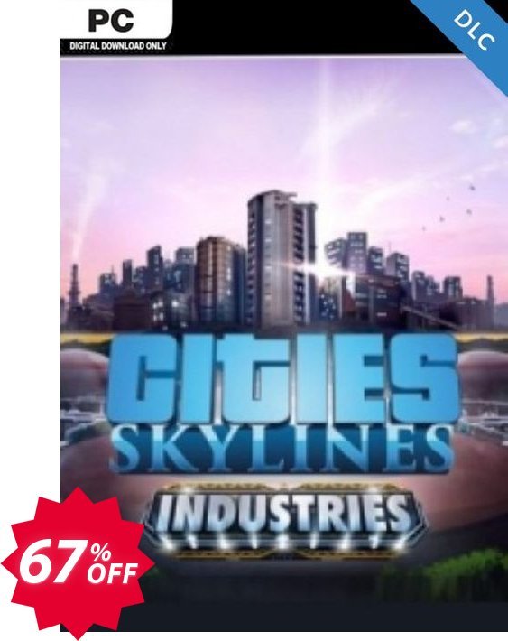 Cities Skylines PC - Industries DLC Coupon code 67% discount 