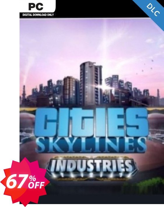 Cities Skylines PC - Industries DLC Coupon code 67% discount 