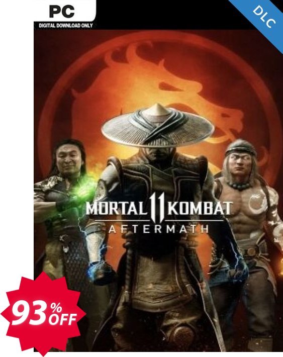 Mortal Kombat 11 Aftermath PC - DLC Coupon code 93% discount 