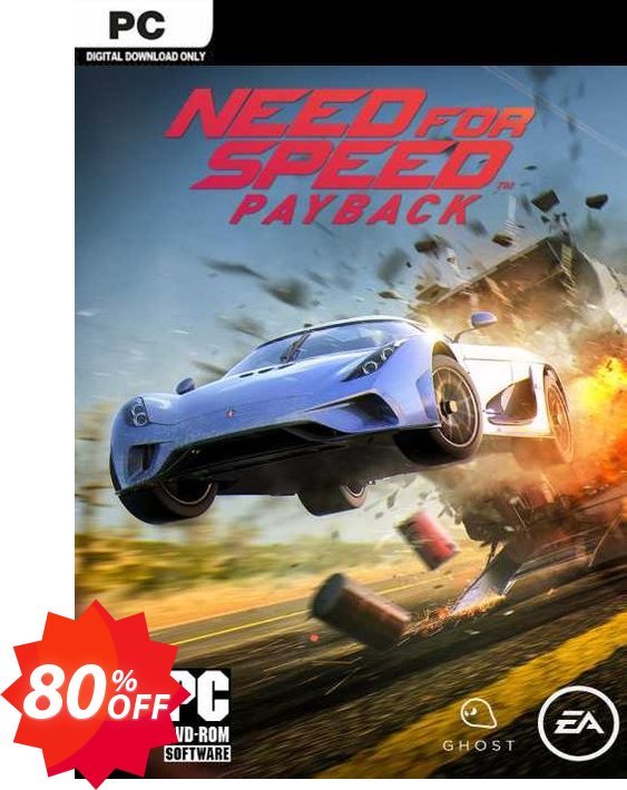 Need For Speed Payback PC, EN  Coupon code 80% discount 