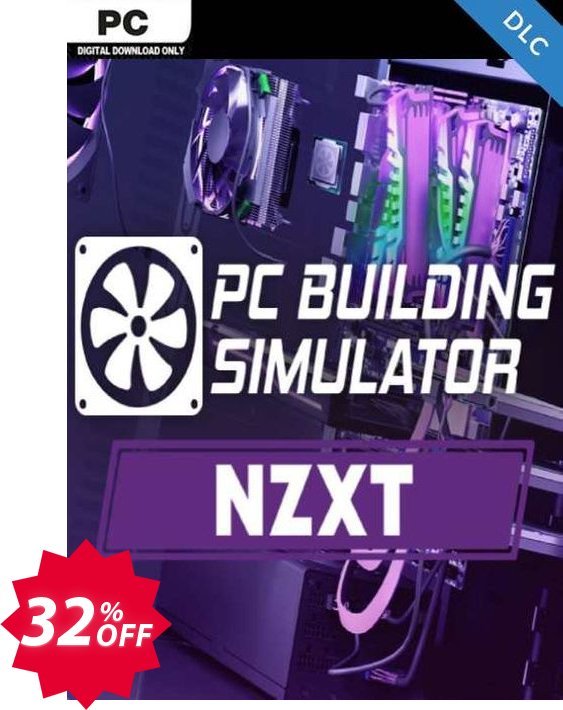 PC Building Simulator - NZXT Workshop PC Coupon code 32% discount 