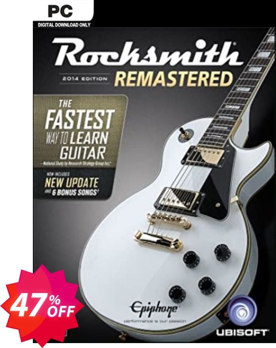 Rocksmith 2014 Edition - Remastered PC Coupon code 47% discount 
