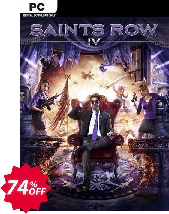 Saints Row IV PC, EU  Coupon code 74% discount 