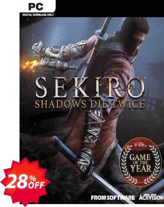 Sekiro: Shadows Die Twice - GOTY Edition PC, EU  Coupon code 28% discount 