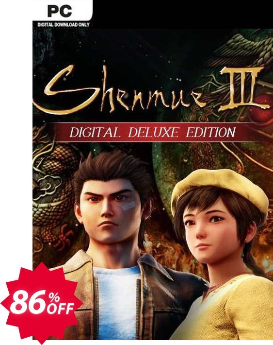 Shenmue III Deluxe Edition PC, Steam  Coupon code 86% discount 