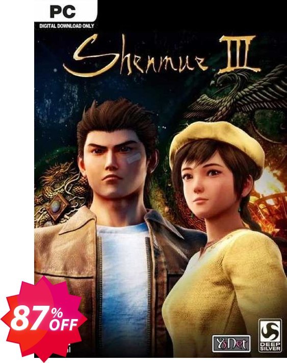 Shenmue III PC, Steam  Coupon code 87% discount 