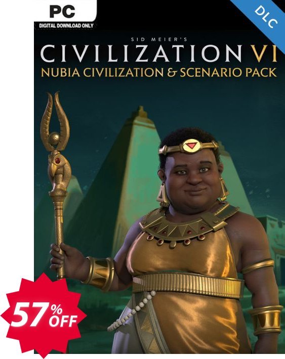 Sid Meier's Civilization VI 6: Nubia Civilization and Scenario Pack PC, WW  Coupon code 57% discount 