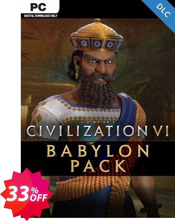 Sid Meier's Civilization VI: Babylon Pack PC - DLC Coupon code 33% discount 