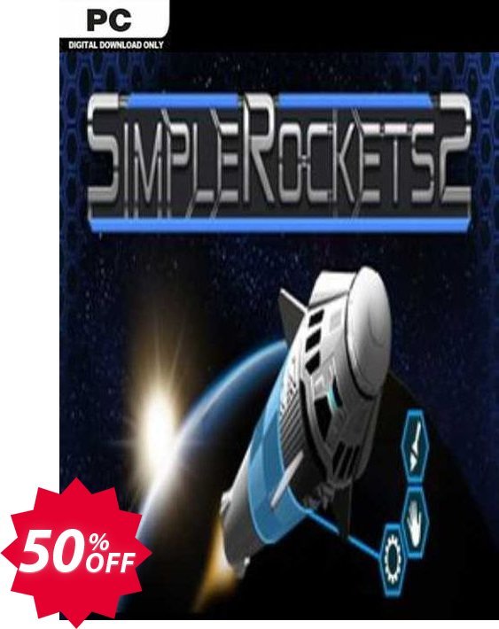 SimpleRockets 2 PC, EN  Coupon code 50% discount 