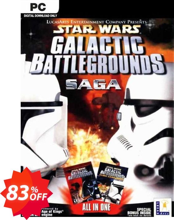 Star Wars Galactic Battlegrounds Saga PC Coupon code 83% discount 