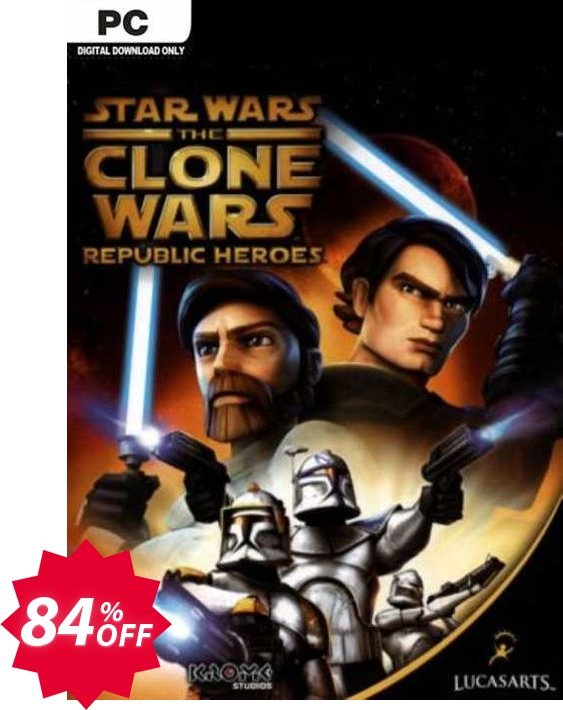 Star Wars The Clone Wars Republic Heroes PC Coupon code 84% discount 