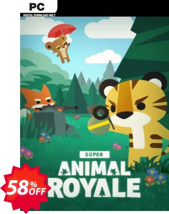 Super Animal Royale PC Coupon code 58% discount 