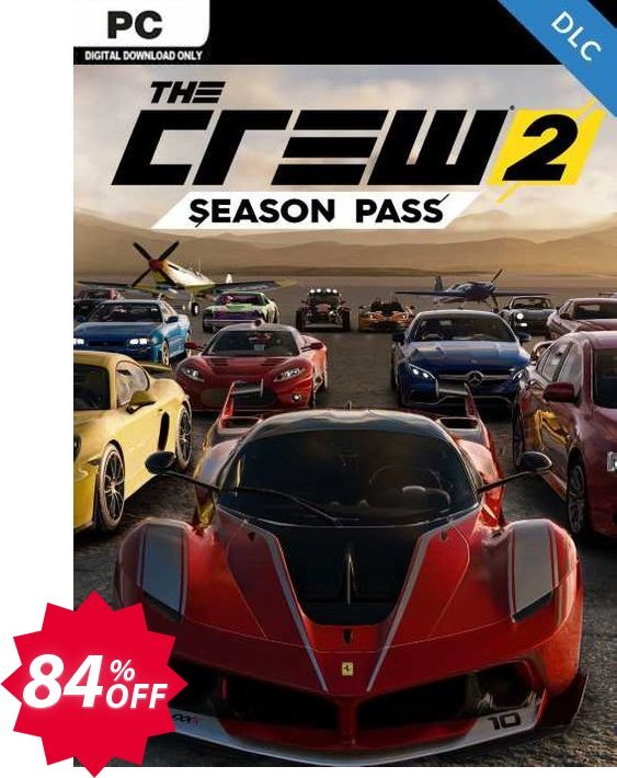 The Crew 2 - Season Pass PC, EU  Coupon code 84% discount 