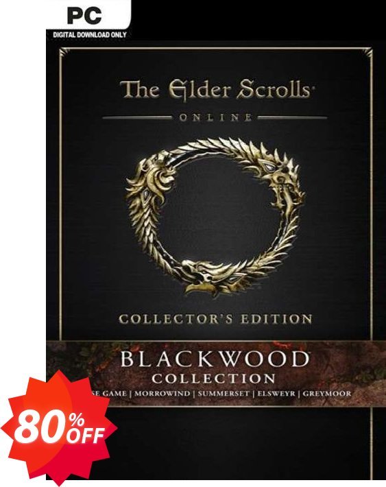 The Elder Scrolls Online: Blackwood Collector's Edition PC Coupon code 80% discount 