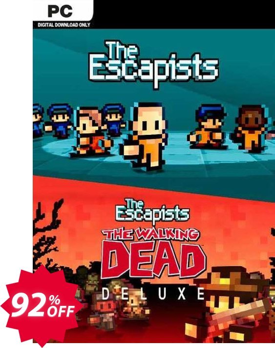 The Escapists + The Escapists: The Walking Dead Deluxe PC Coupon code 92% discount 
