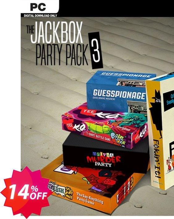 The Jackbox Party Pack 3 PC Coupon code 14% discount 
