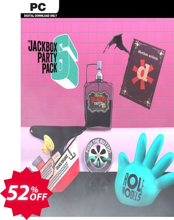The Jackbox Party Pack 6 PC Coupon code 52% discount 