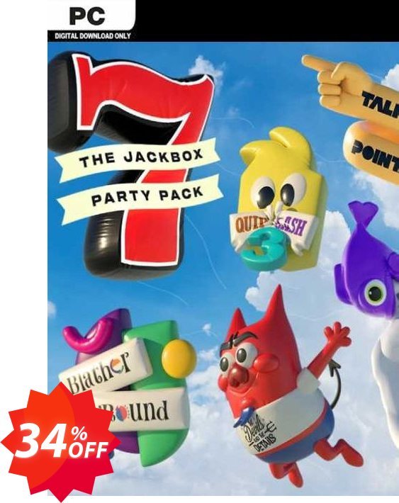 The Jackbox Party Pack 7 PC, EU  Coupon code 34% discount 