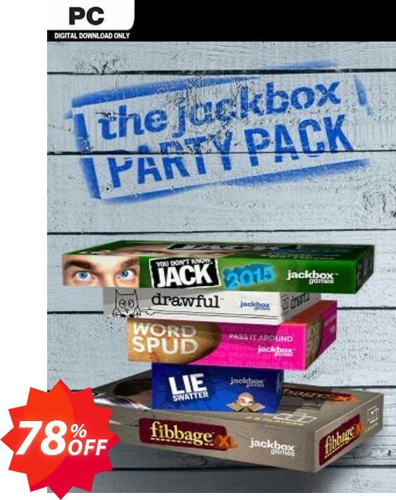 The Jackbox Party Pack PC Coupon code 78% discount 