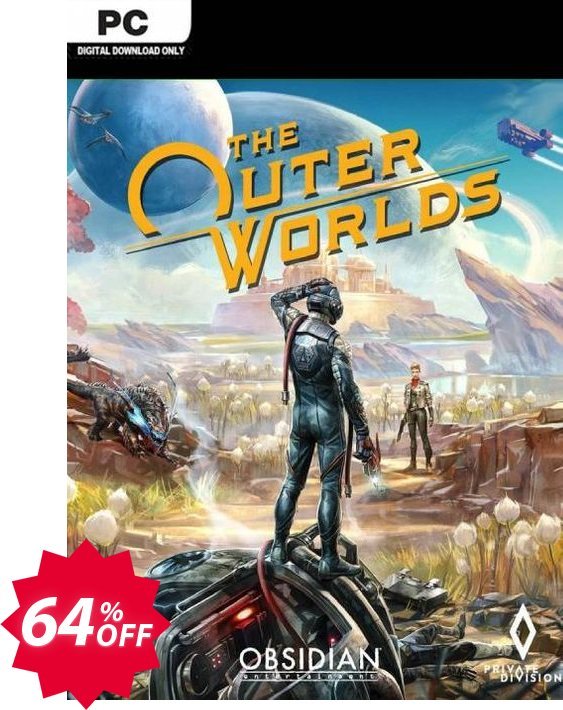 The Outer Worlds PC EU, Epic  Coupon code 64% discount 