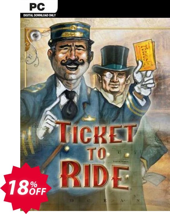 Ticket to Ride PC Coupon code 18% discount 
