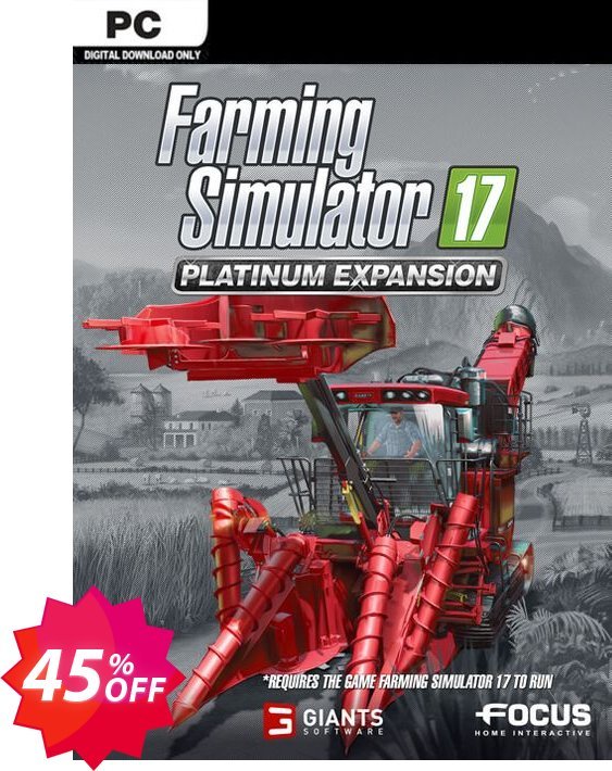 Farming Simulator 17 - Platinum Expansion PC Coupon code 45% discount 