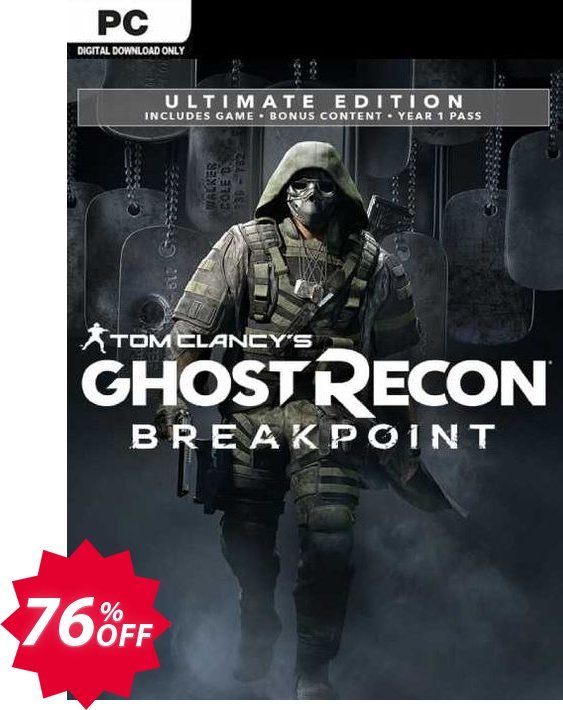 Tom Clancy's Ghost Recon Breakpoint - Ultimate Edition PC, EU  Coupon code 76% discount 
