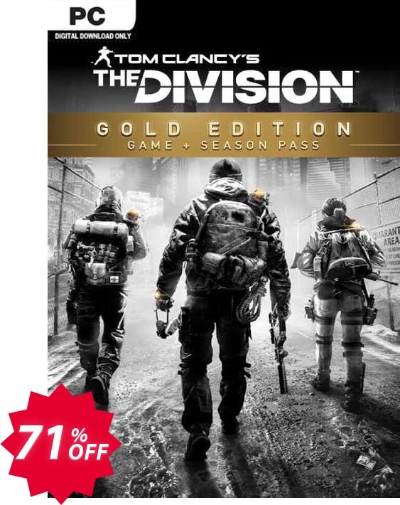 Tom Clancy's The Division Gold Edition PC, EU  Coupon code 71% discount 