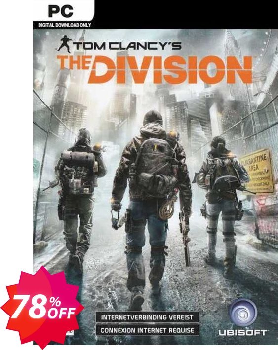 Tom Clancy’s The Division PC, EU  Coupon code 78% discount 