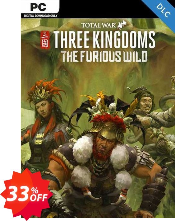 Total War Three Kingdoms - The Furious Wild PC - DLC, EU  Coupon code 33% discount 