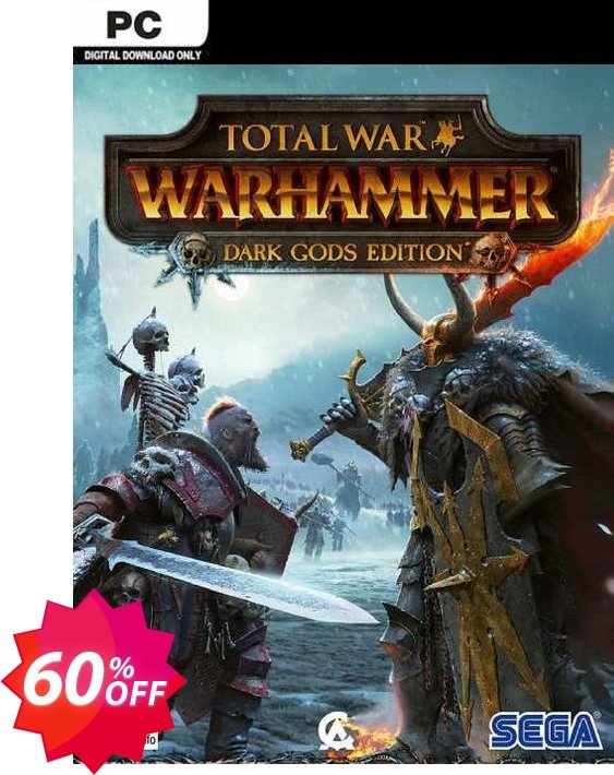 Total War: Warhammer Dark Gods Edition PC, EU  Coupon code 60% discount 