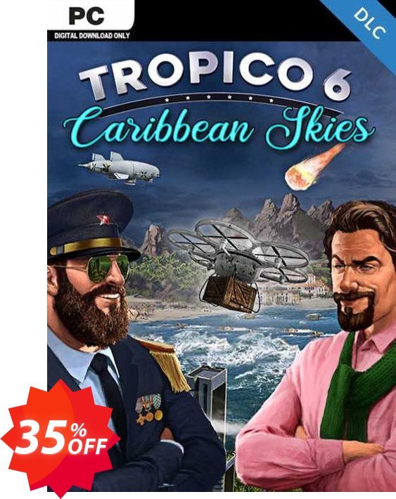 Tropico 6 - Caribbean Skies PC - DLC, EU  Coupon code 35% discount 