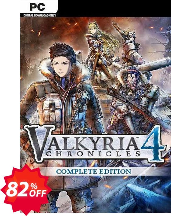 Valkyria Chronicles 4 Complete Edition PC, EU  Coupon code 82% discount 