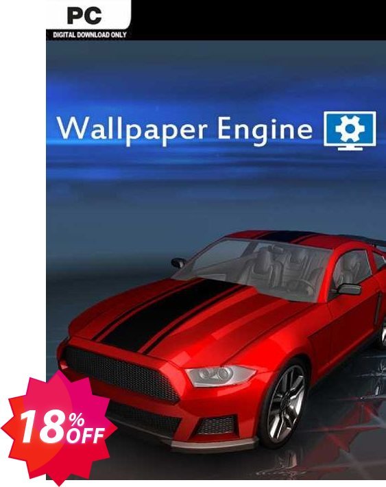 Wallpaper Engine PC Coupon code 18% discount 