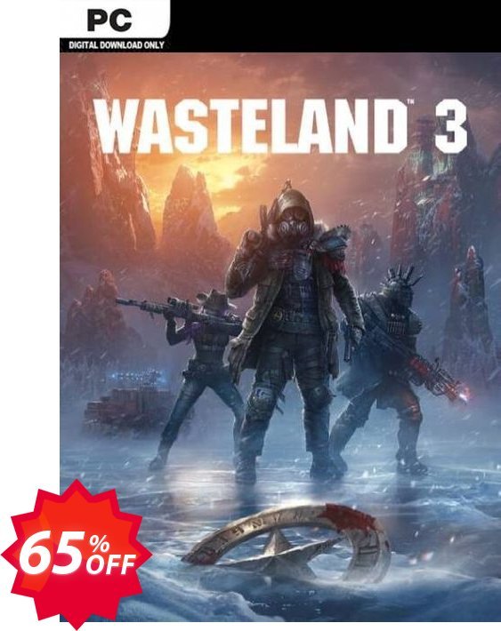 Wasteland 3 PC, EU  Coupon code 65% discount 