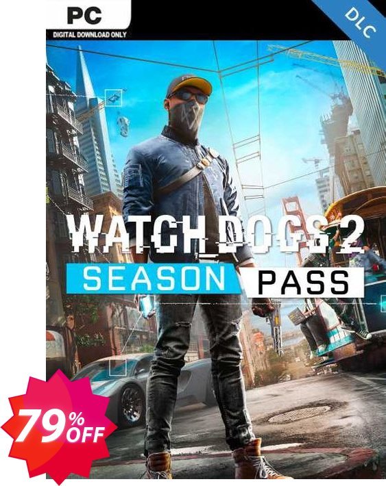 Watch Dogs 2 - Season Pass PC - DLC, EU  Coupon code 79% discount 
