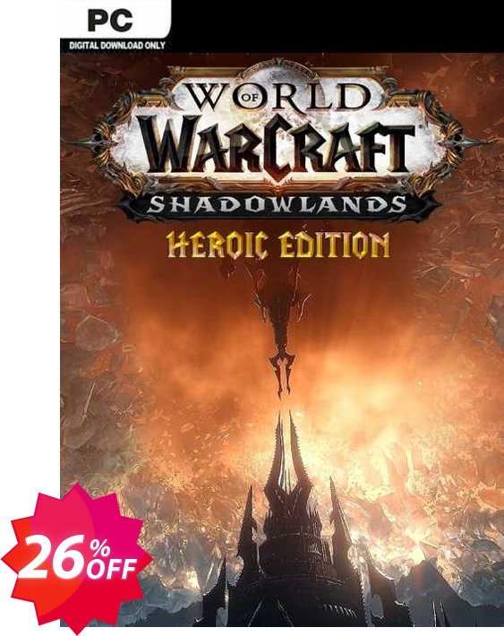 World Of Warcraft: Shadowlands Heroic Edition PC, US  Coupon code 26% discount 