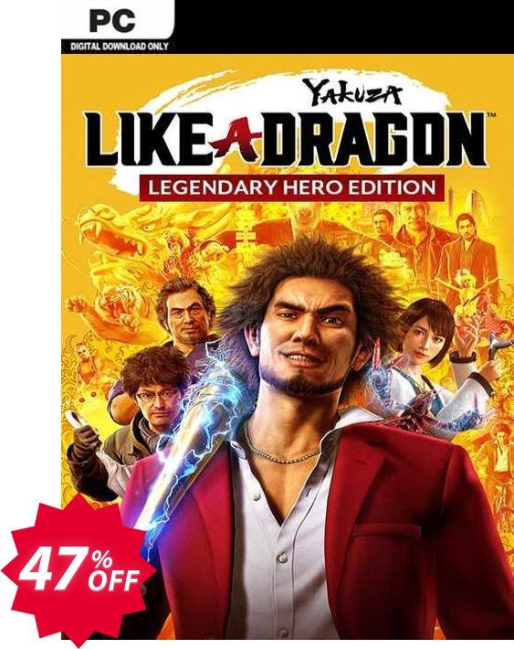 Yakuza: Like a Dragon Legendary Hero Edition PC, EU  Coupon code 47% discount 