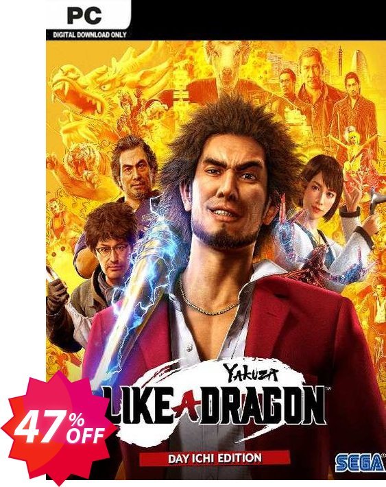 Yakuza: Like a Dragon Day Ichi Edition PC, EU  Coupon code 47% discount 