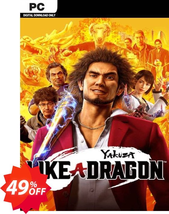 Yakuza: Like a Dragon PC, WW  Coupon code 49% discount 