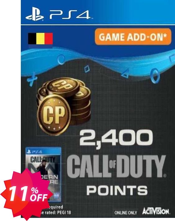 Call of Duty Modern Warfare 2400 Points PS4, Belgium  Coupon code 11% discount 