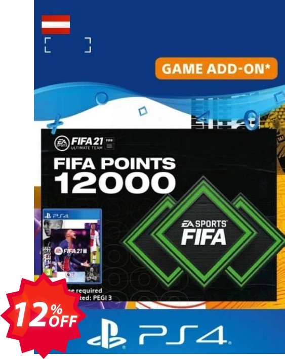 FIFA 21 Ultimate Team 12000 Points Pack PS4/PS5, Austria  Coupon code 12% discount 