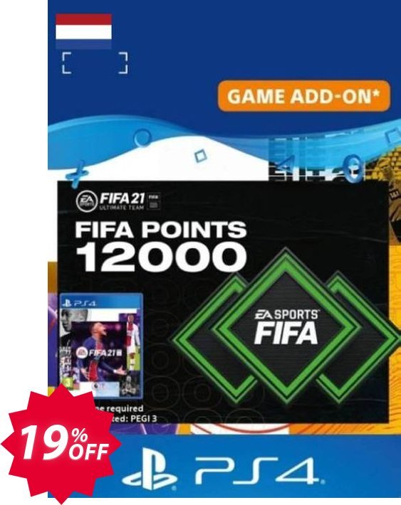 FIFA 21 Ultimate Team 12000 Points Pack PS4/PS5, Netherlands  Coupon code 19% discount 