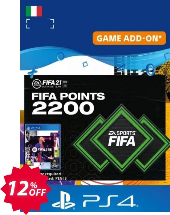 FIFA 21 Ultimate Team 2200 Points Pack PS4/PS5, Italy  Coupon code 12% discount 