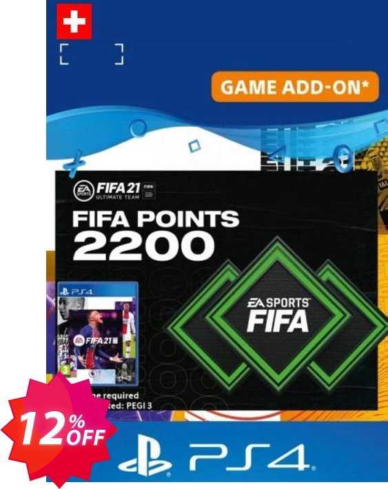 FIFA 21 Ultimate Team 2200 Points Pack PS4/PS5, Switzerland  Coupon code 12% discount 