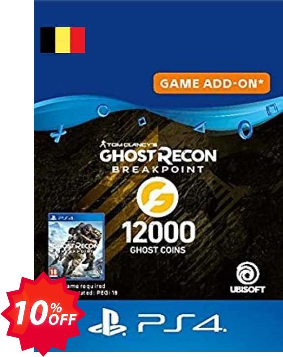 Ghost Recon Breakpoint - 12000 Ghost Coins PS4, Belgium  Coupon code 10% discount 