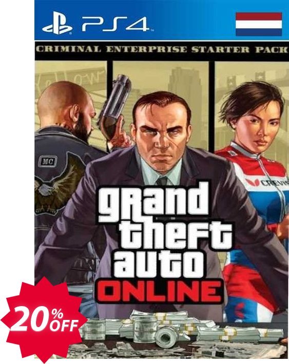 Grand Theft Auto Online - Criminal Enterprise Starter Pack PS4, Netherlands  Coupon code 20% discount 