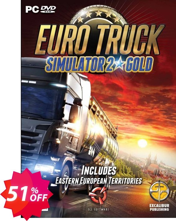 Euro Truck Simulator 2 Gold PC Coupon code 51% discount 