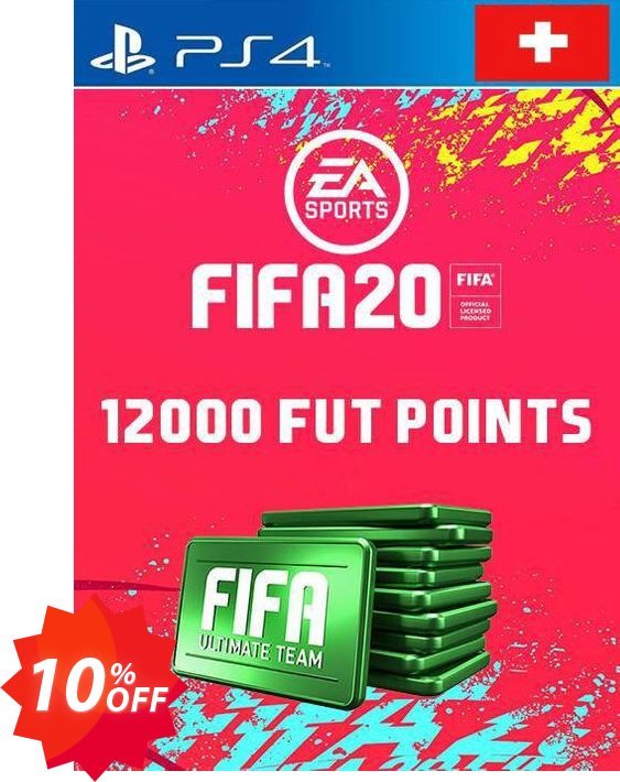 12000 FIFA 20 Ultimate Team Points PS4, Switzerland  Coupon code 10% discount 