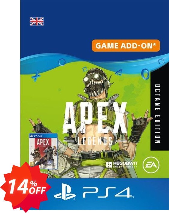 Apex Legends: Octane Edition PS4 UK Coupon code 14% discount 